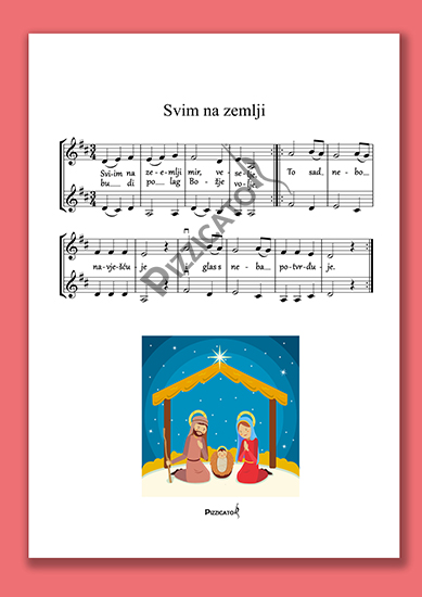 Najljepše božićne pjesme za dvije violine (ili druge instrumente) svimlogo