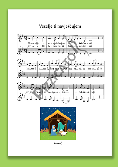 Najljepše božićne pjesme za dvije violine (ili druge instrumente) veseljelogo