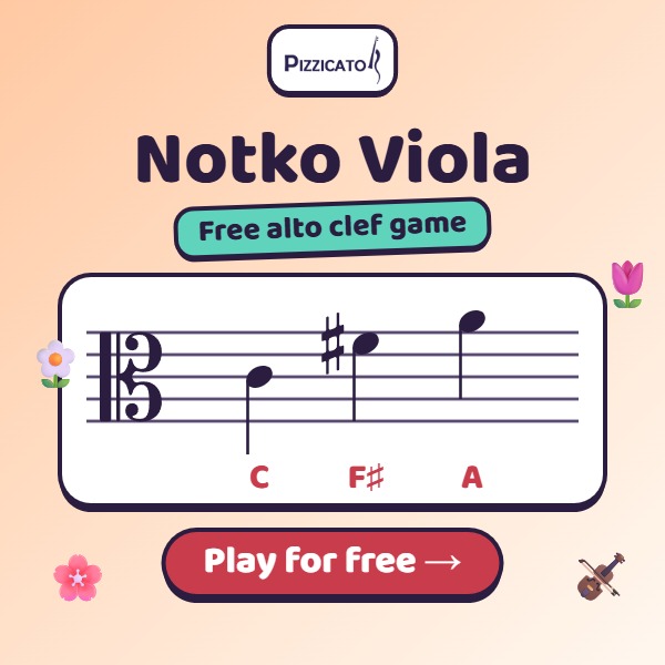 Notko Viola – free alto clef game